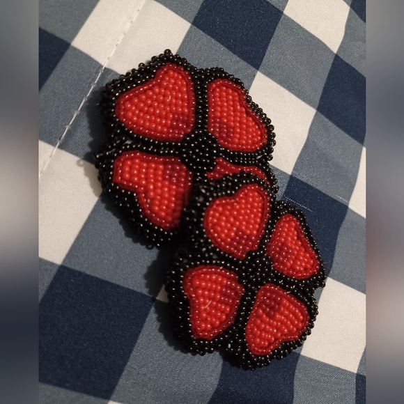 Flat beaded poppies ( Buy 3 Get The 4th 50% Off ) - Picture 2 of 4